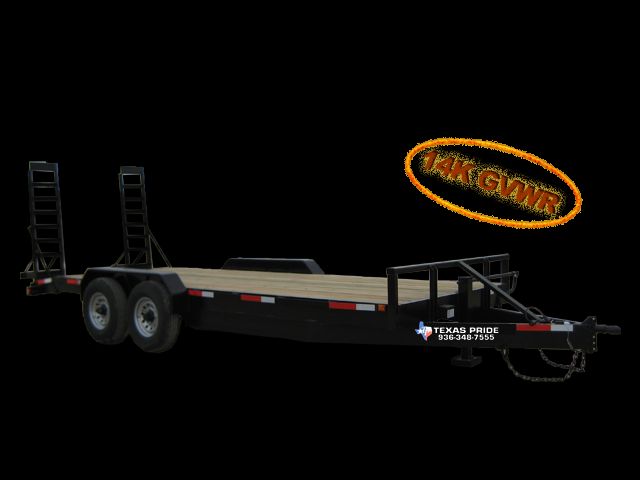 2011 TEXAS PRIDE 7x20 FLATBED EQUIPMENT TRAILER 14K GVW  