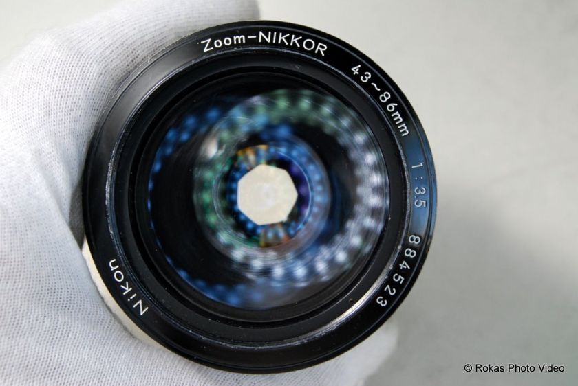 Nikon Nikkor 43 86mm f3.5 lens Ai zoom manual focus FM  