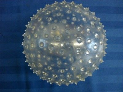 CLEAR MASSAGE/ EXERCISE BALL WITH SPIKES (1 BALL)  