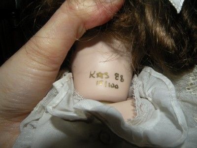   REPRODUCTION ALL BISQUE CHILD DOLL SIGNED K STAR S 88 15/100  