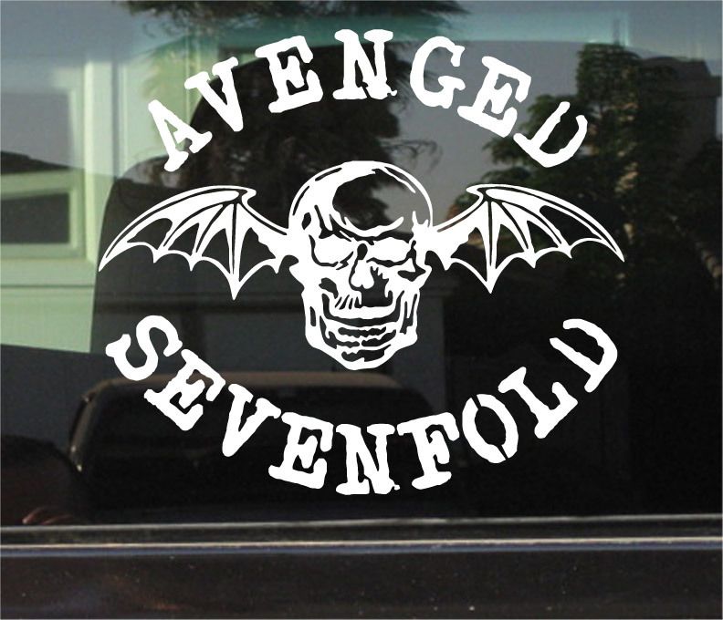 AVENGED SEVENFOLD A7X 8 INCH VINYL DECAL / STICKER  