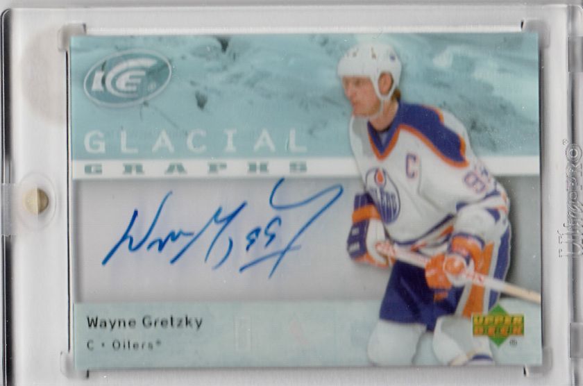 UD ICE 07 08 GLACIAL GRAPHS No GG WG WAYNE GRETZKY  