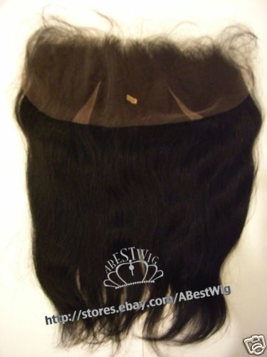 16100% Indian Remy Human Hair Lace frontal #2 straight  