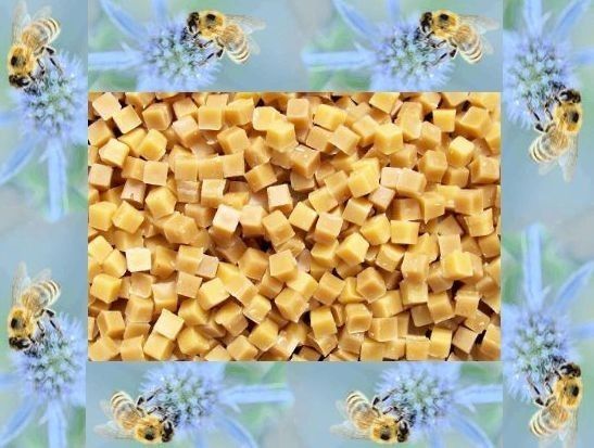 OUNCES 100% PURE BEESWAX SUGAR CUBE PELLETS NO ADDITIVES  