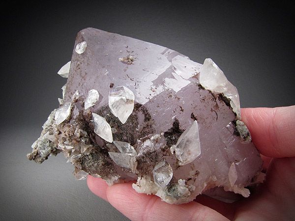 Amethyst and Calcite, Hubei Province, China  