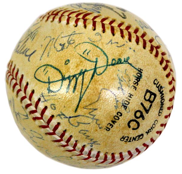 DIZZY DEAN, STAN MUSIAL, HUBBELL, L. WANER, + 20 SIGNED BASEBALL BALL 