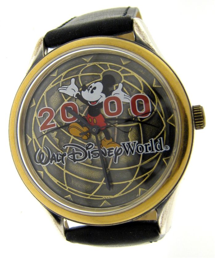 MENS FOSSIL MICKEY MOUSE WALT DISNEY WORLD LIMITED EDITION YEAR 2000 