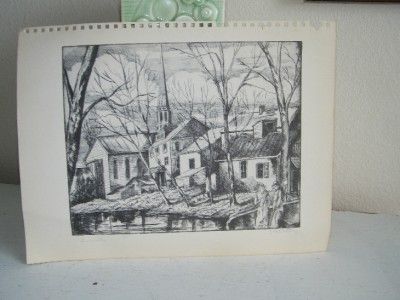 Vintage Bearsville Emil Ganso Print 4398  