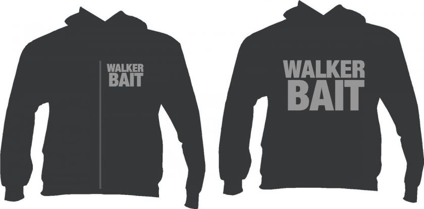 The WALKING DEAD   WALKER BAIT   ZIP UP Hoodie   Adult & Youth Fleece 