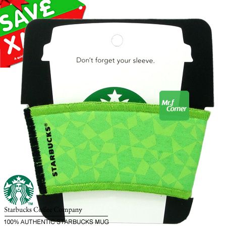 star418 starbucks coffee holder green Reusable cup tumbler sleeve NEW 