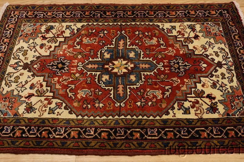 GEOMETRIC 3X5 HERIZ SERAPI PERSIAN ORIENTAL AREA RUG  