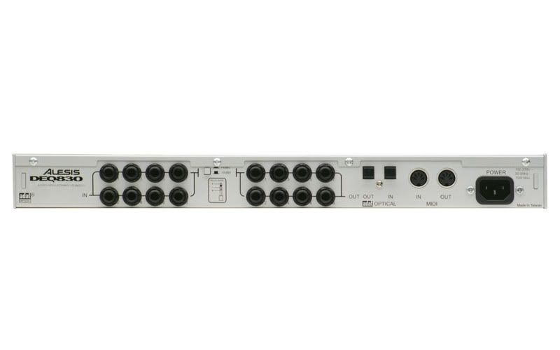 Alesis DEQ830 8 Channel Digital Graphic EQ Equalizer 1/3 Oct w 