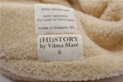 HISTORY by Vilma Mare Cream Wool CASHMERE HAT Cozy & Soft Hudson, NY 