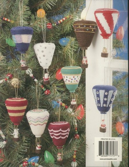 Hot Air Balloon Ornaments AA Crochet Pattern Leaflet  