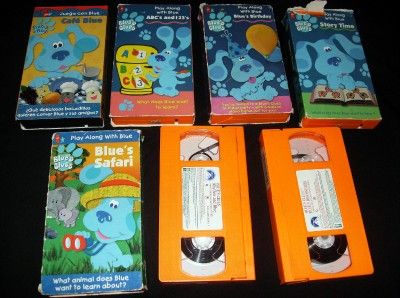   BLUES CLUES LOT VHS VIDEOS children blue blues Joe Steve Nick Jr. Set