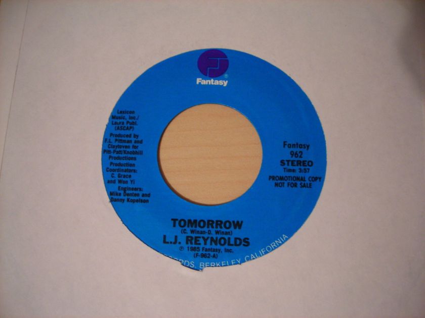 REYNOLDS TOMORROW DRAMATICS PROMO SINGLE 45  