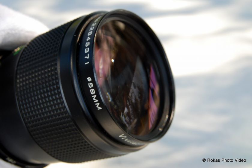 used Minolta MD fit Vivitar 75 205mm f3.8 close focusing zoom lens