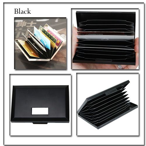 Aluminum Wallet Business Name Credit ID Card Holder Case Storage Bag 