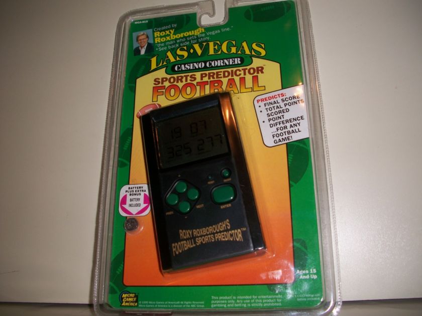 HANDHELD GAME, LAS VEGAS CASINO CORNER, FOOTBALL PREDICTOR 95 