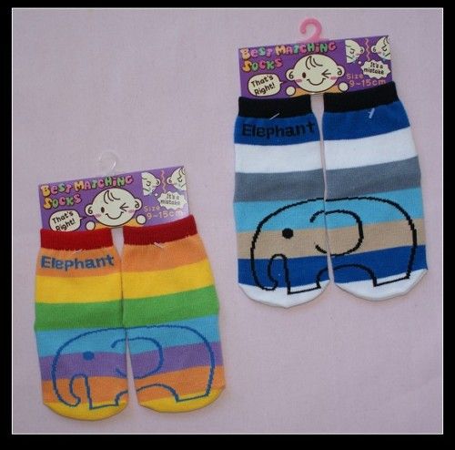 Boys Girls Assorted Funky Left Right Puzzle Socks 00 2T  