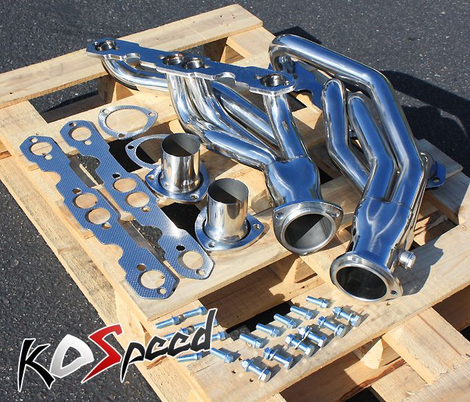   STEEL SS EXHAUST HEADER 88 97 CHEVY GMC PICK UP 5.0 5.7 YUKON SUBURBAN