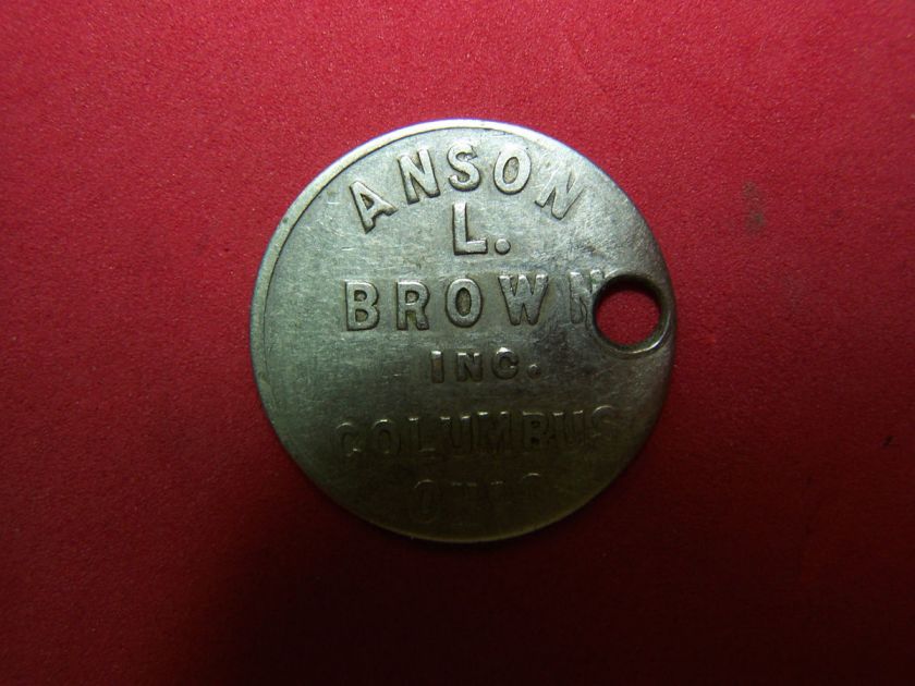 Anson L. Brown Inc. Columbus, Ohio Blood Type A Rh+  