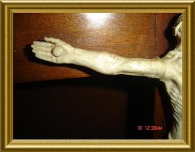 ANTIQUE C1850 LARGE 17 TALL GERMAN CRUCIFIX AMAZING CHRIST SCULPTURE