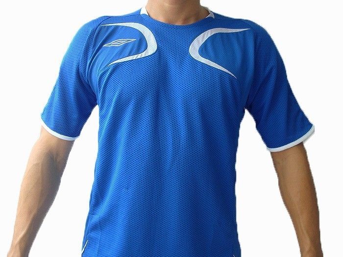 UMBRO Mens Soccer Football Jersey Shirts Blue Medium M  