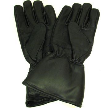 New Ultimate Genuine Lamb Skin Leather Gauntlet Long Mens (Rain cover 