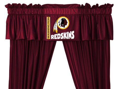 nEw WASHINGTON Redskins CURTAINS/Drapes+VALANCE Sports  