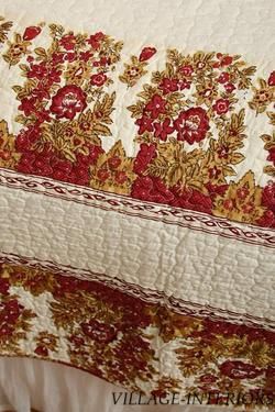 CLEARANCE FRENCH COUNTRY COLETTE PROVENCE RED KING QUILT SET  