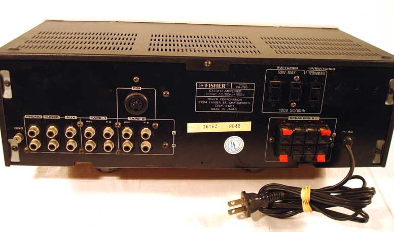    120 Integrated Stereo Amplifier Amp With Phono Preamp Vintage  