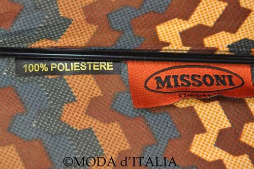 MISSONI UMBRELLA SCHIRM OMBRELLO PARAGUAS ORANGE LABEL 13989US  