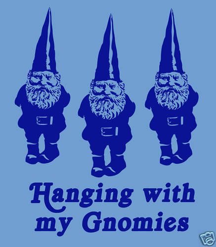 Hanging with my Gnomies Funny T shirt Emo Gnome Vintage  