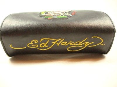 Ed Hardy True Love Dog Tattoo Crystals Brown Sunglasses  