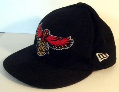 ATLANTA HAWKS *NEW ERA* Fitted Cap Hat Sz 7 3/8  