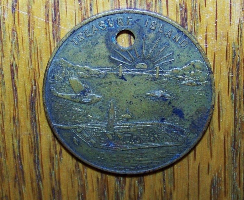 1939 GOLDEN GATE EXPO TREASURE ISLAND TOKEN COIN  