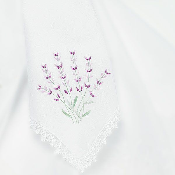 WEDDING GIFT IDEA PERSONALIZED EMBROIDERED HANDKERCHIEF 068180003211 