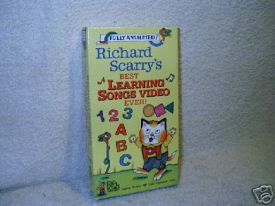 Richard Scarrys Best Learning Songs Video Ever VHS  