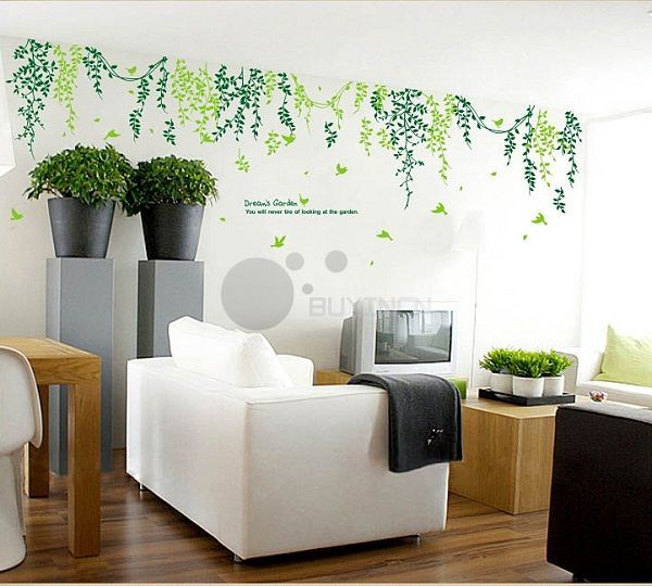 Removable 3m dream‘s garden Wall Sticker living room bedroom Mural 