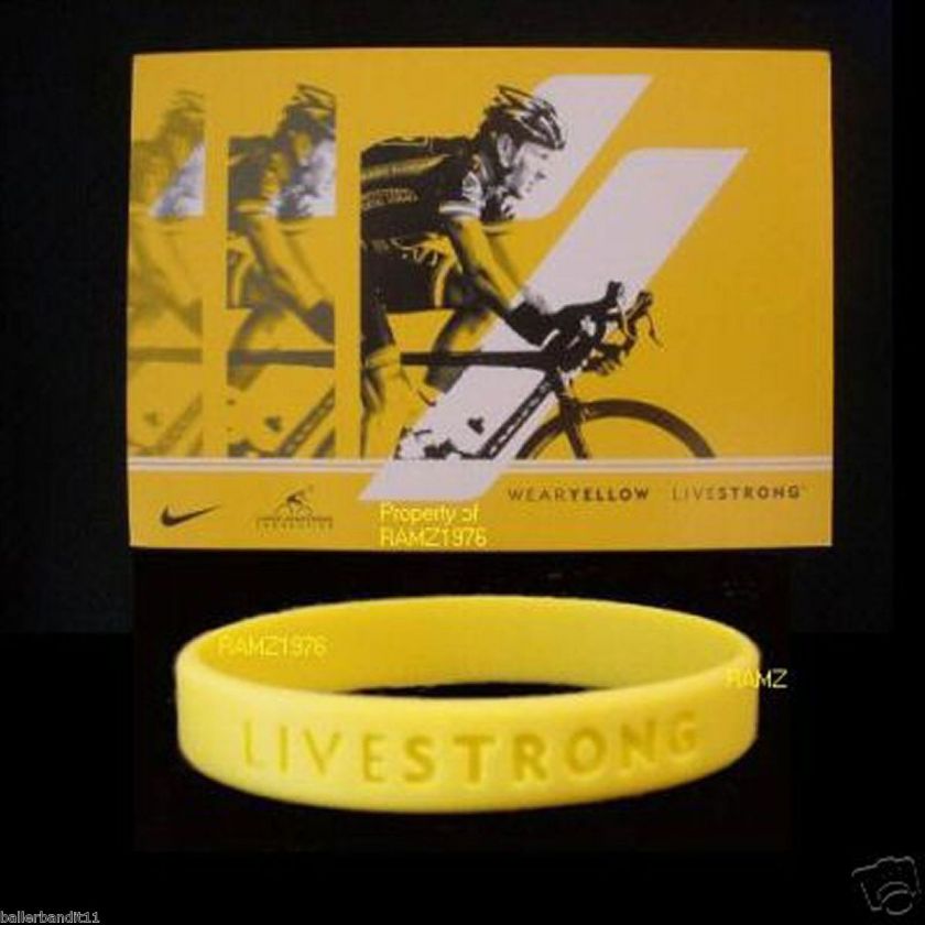 Nike Baller ID wrist band Livestrong Live Strong YOUTH  