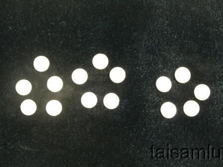 white MOP Inlay Material dots  100 pieces (3mm)(DW 03)  