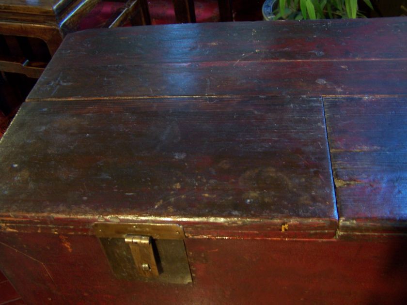 Antique Chinese Money Chest (Bank) w/Doors  