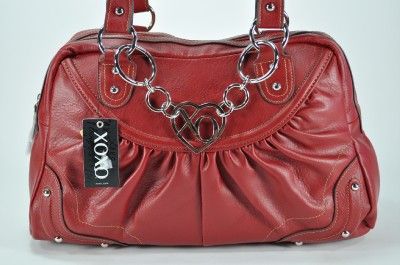 XOXO HEART BREAKER RED SATCHEL HANDBAG NWT $69 DEAL  