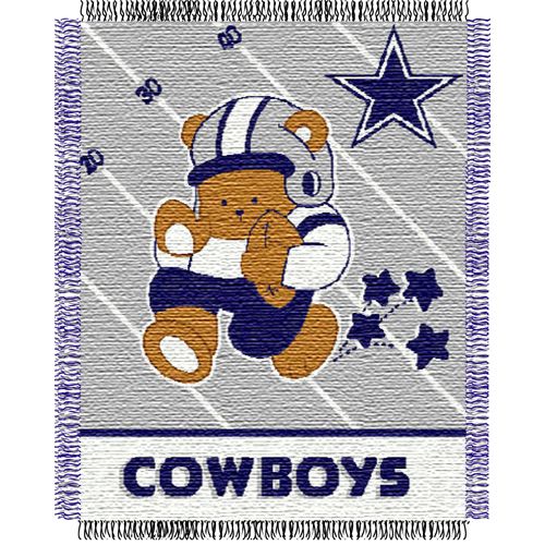   Cowboys NFL 36x46 Triple Woven Jacquard Baby Throw Blanket  