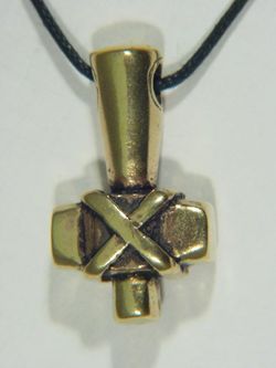 BUTW REAL BRONZE Thors hammer Norse Viking thors mjollnir pendant 