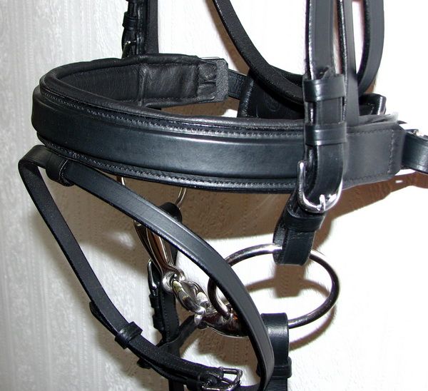 FSS German SQUARE Silver Comfort CRANK BRIDLE Dressage  