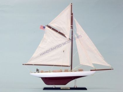 Columbia 16 Sailboat Model Wooden Home Beach Decor  