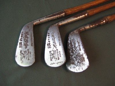 ANTIQUE WOOD SHAFT 3 IRON BY KRO FLITE SWEET SPOT IRONS in as is 