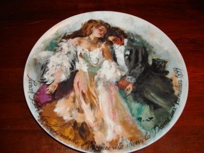 DARCEAU LIMOGES LES FEMMES BELLE SARAH BERNHARDT PLATE  